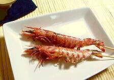 活きえびの塩焼き